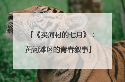 《买河村的七月》：黄河滩区的青春叙事