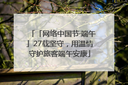 「网络中国节·端午」27载坚守，用温情守护旅客端午安康