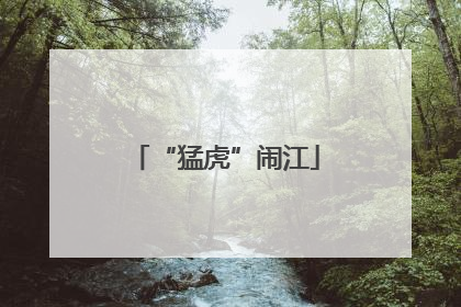 “猛虎”闹江