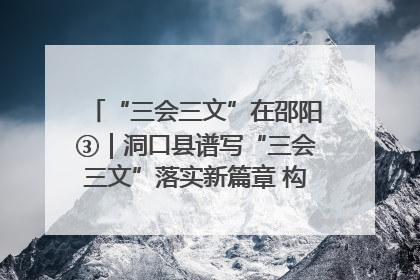 “三会三文”在邵阳③｜洞口县谱写“三会三文”落实新篇章 构建协同联动大格局