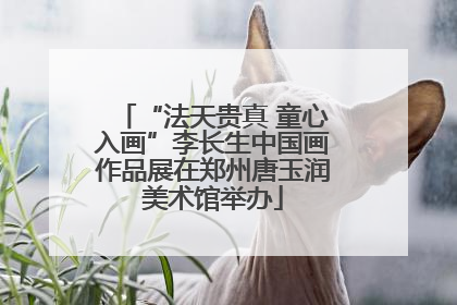 “法天贵真 童心入画”李长生中国画作品展在郑州唐玉润美术馆举办