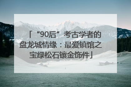 “90后”考古学者的盘龙城情缘：最爱镇馆之宝绿松石镶金饰件