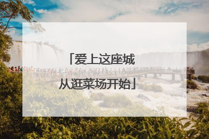 爱上这座城 从逛菜场开始