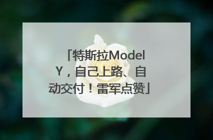 特斯拉Model Y，自己上路、自动交付！雷军点赞