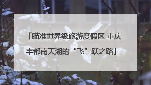 瞄准世界级旅游度假区 重庆丰都南天湖的“飞”跃之路