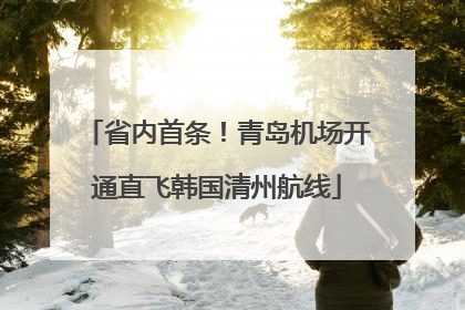 省内首条！青岛机场开通直飞韩国清州航线
