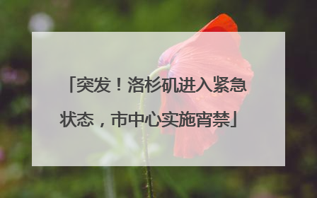 突发！洛杉矶进入紧急状态，市中心实施宵禁