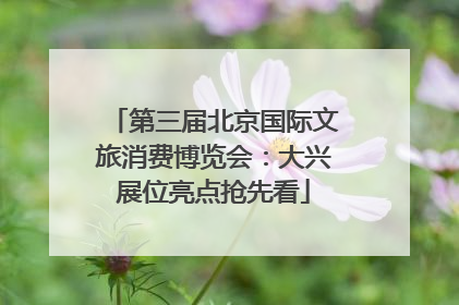 第三届北京国际文旅消费博览会：大兴展位亮点抢先看