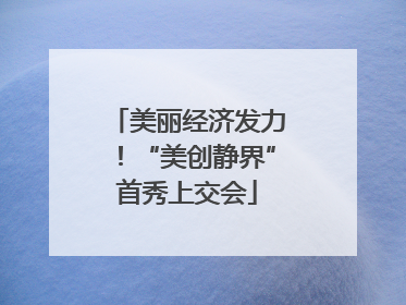 美丽经济发力！“美创静界”首秀上交会