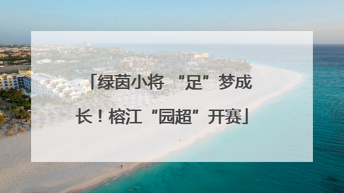绿茵小将 “足”梦成长！榕江“园超”开赛