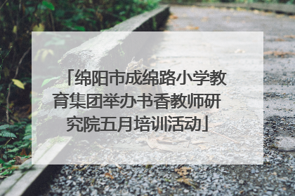 绵阳市成绵路小学教育集团举办书香教师研究院五月培训活动