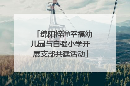 绵阳梓潼幸福幼儿园与自强小学开展支部共建活动