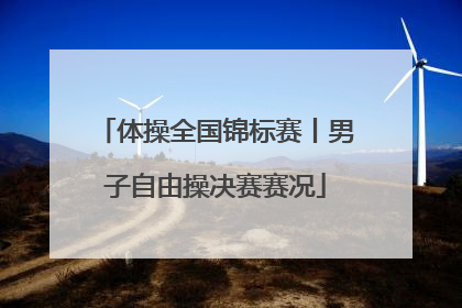 体操全国锦标赛丨男子自由操决赛赛况