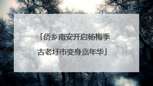 侨乡南安开启杨梅季 古老圩市变身嘉年华