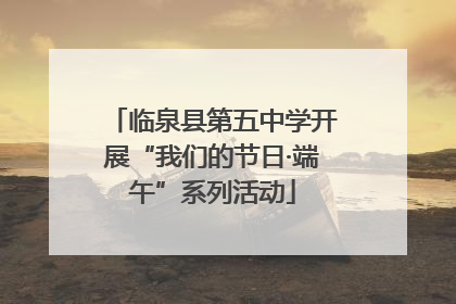临泉县第五中学开展“我们的节日·端午”系列活动
