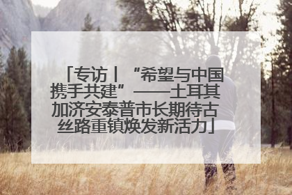 专访丨“希望与中国携手共建”——土耳其加济安泰普市长期待古丝路重镇焕发新活力