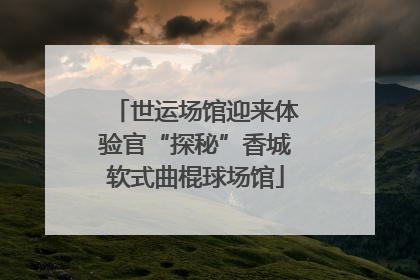 世运场馆迎来体验官“探秘”香城软式曲棍球场馆