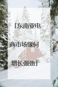 东南亚电商市场缘何增长强劲