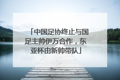 中国足协终止与国足主帅伊万合作，东亚杯由新帅带队