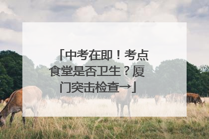 中考在即！考点食堂是否卫生？厦门突击检查→