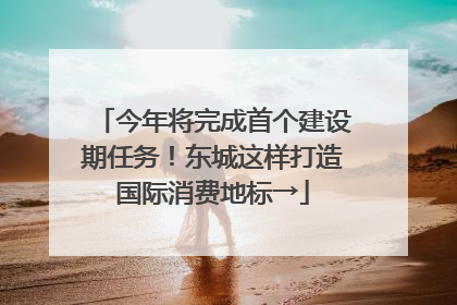 今年将完成首个建设期任务！东城这样打造国际消费地标→