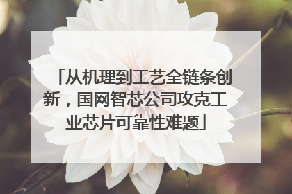 从机理到工艺全链条创新，国网智芯公司攻克工业芯片可靠性难题