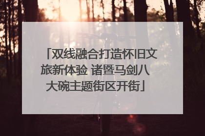 双线融合打造怀旧文旅新体验 诸暨马剑八大碗主题街区开街