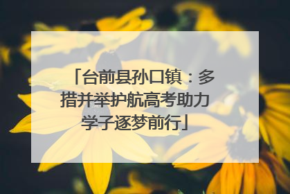 台前县孙口镇：多措并举护航高考助力学子逐梦前行