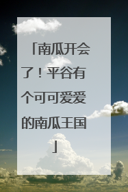 南瓜开会了！平谷有个可可爱爱的南瓜王国