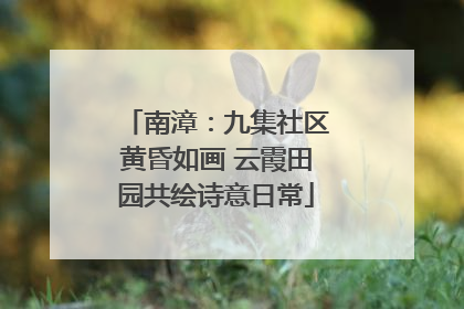 南漳：九集社区黄昏如画 云霞田园共绘诗意日常