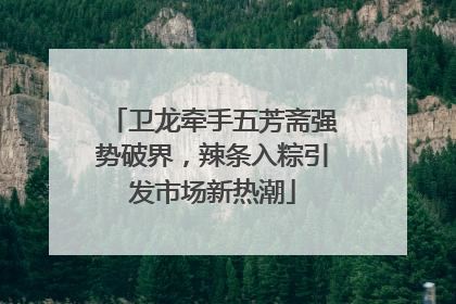 卫龙牵手五芳斋强势破界，辣条入粽引发市场新热潮