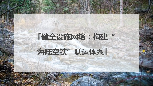 健全设施网络：构建“海陆空铁”联运体系