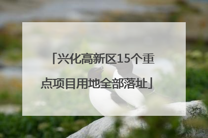 兴化高新区15个重点项目用地全部落址