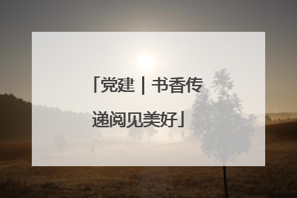 党建｜书香传递阅见美好