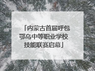 内蒙古首届呼包鄂乌中等职业学校技能联赛启幕