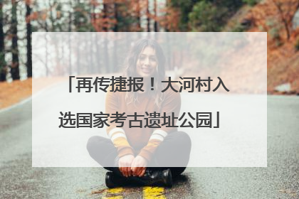 再传捷报！大河村入选国家考古遗址公园