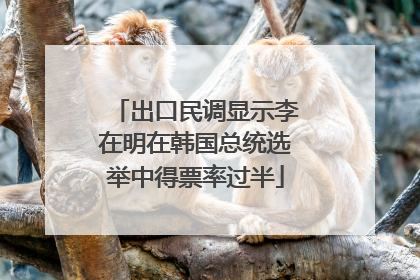 出口民调显示李在明在韩国总统选举中得票率过半