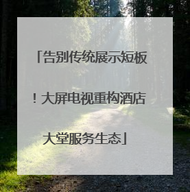告别传统展示短板！大屏电视重构酒店大堂服务生态