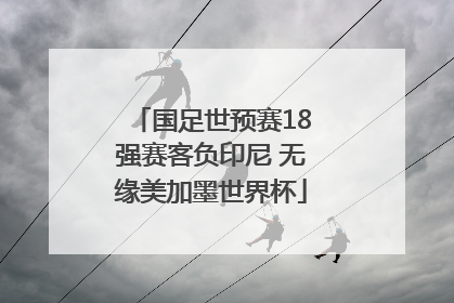 国足世预赛18强赛客负印尼 无缘美加墨世界杯