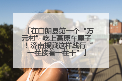 在白朗县第一个“万元村”吃上高原车厘子！济南援藏这样践行“一茬接着一茬干”