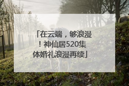 在云端，够浪漫！神仙居520集体婚礼浪漫再续