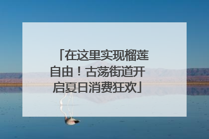 在这里实现榴莲自由！古荡街道开启夏日消费狂欢