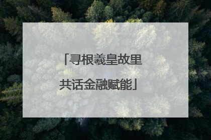 寻根羲皇故里 共话金融赋能