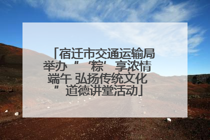 宿迁市交通运输局举办“‘粽’享浓情端午 弘扬传统文化”道德讲堂活动