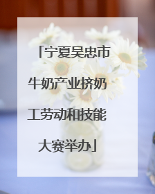 宁夏吴忠市牛奶产业挤奶工劳动和技能大赛举办
