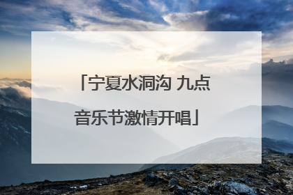 宁夏水洞沟 九点音乐节激情开唱