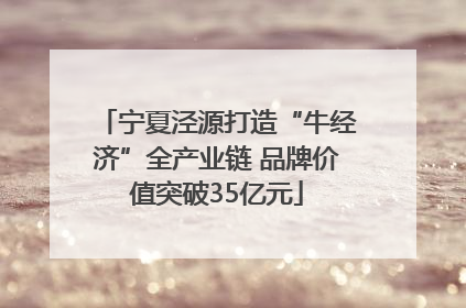 宁夏泾源打造“牛经济”全产业链 品牌价值突破35亿元