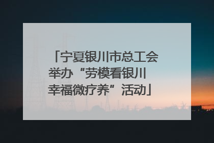 宁夏银川市总工会举办“劳模看银川 幸福微疗养”活动