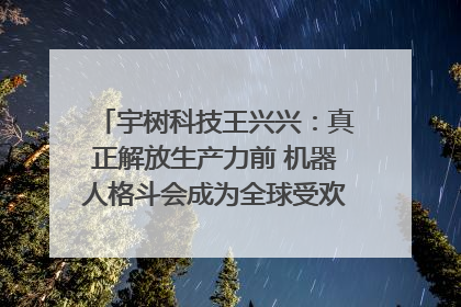 宇树科技王兴兴：真正解放生产力前 机器人格斗会成为全球受欢迎的赛事｜科技观察