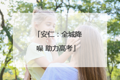 安仁：全城降噪 助力高考
